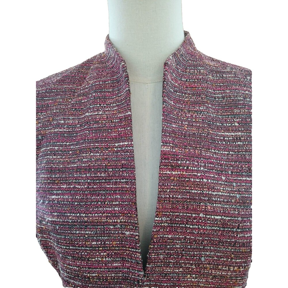Kasper Separates Blazer Jacket Pink Tweed Women's 8/P Office Career - Picture 3 of 13